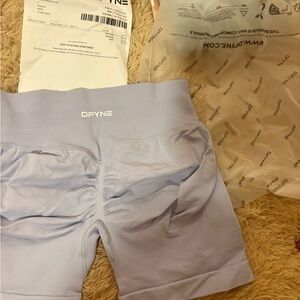 DFYNE Women's Athletic Shorts - Light Blue